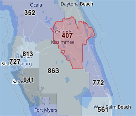 which country code is 407|407 Area Code .